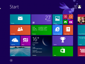 Ekran Start zaraz po instalacji Windows 8.1 Preview.